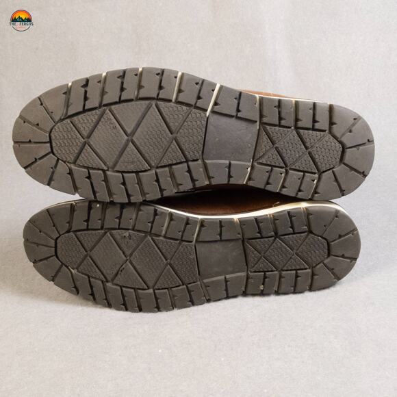 Franco Fortini Blake Chukka Boots Brown Leather Faux Fur Lace-Up Men's Size 13M - Picture 7 of 12